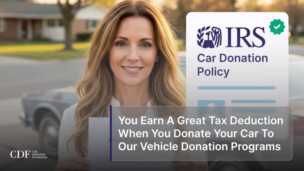 You Earn A Great Tax Deduction When You Donate Your Car To Our Vehicle Donation Programs