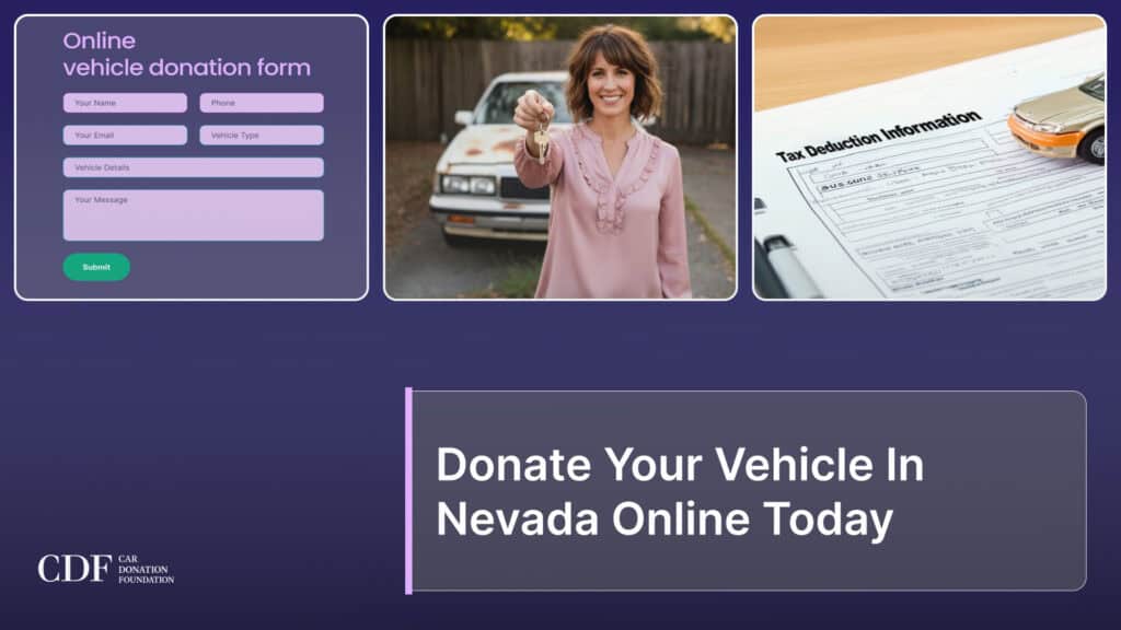 Donate Your Vehicle In Nevada Online Today