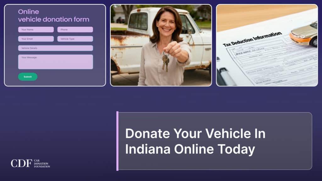 Donate Your Vehicle In Indiana Online Today