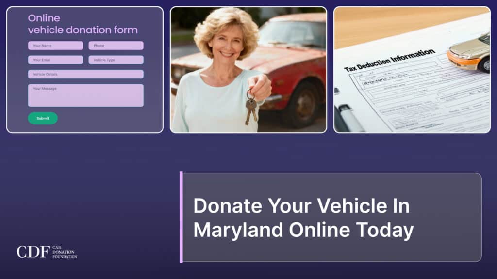 Donate Your Vehicle In Maryland Online Today