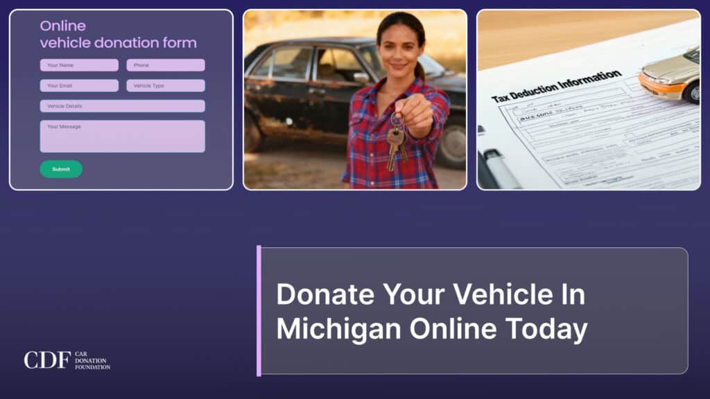 Donate Your Vehicle In Michigan Online Today