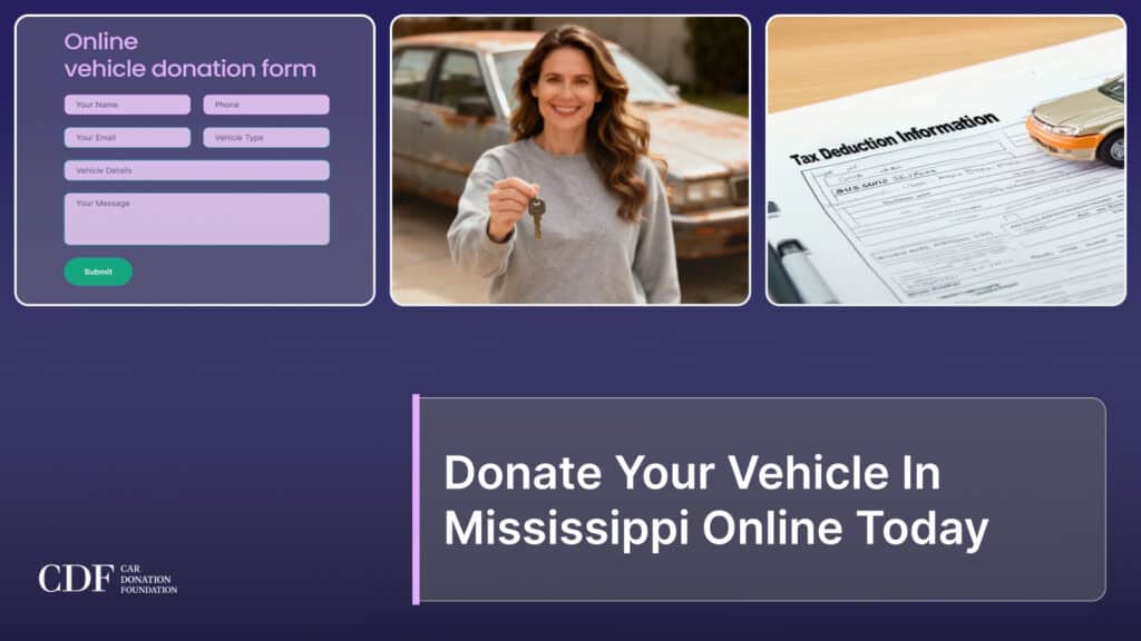 Donate Your Vehicle In Mississippi Online Today