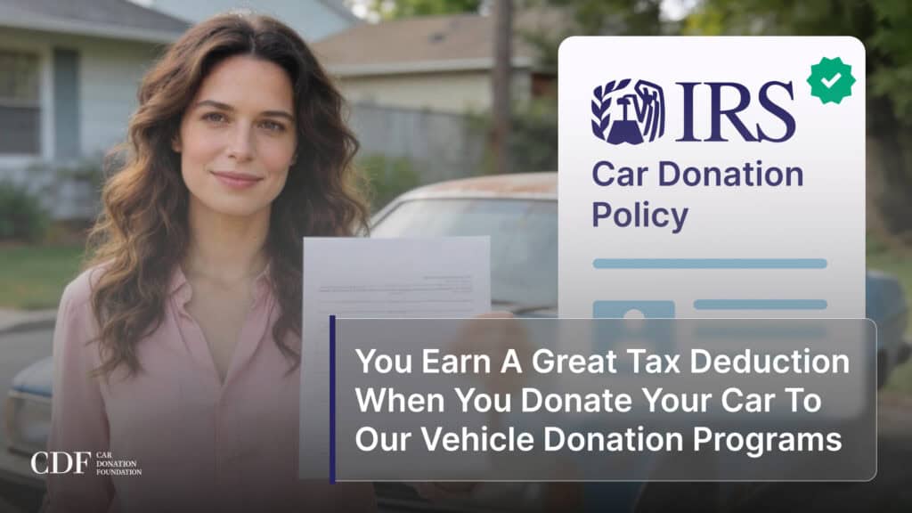 You Earn A Great Tax Deduction When You Donate Your Car To Our Vehicle Donation Programs