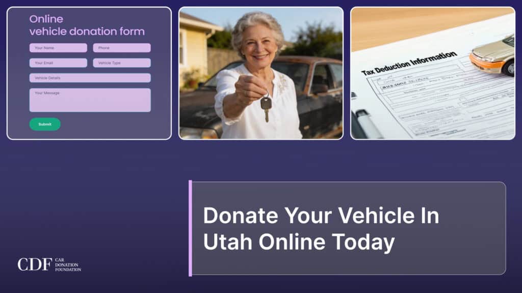 Donate Your Vehicle In Utah Online Today