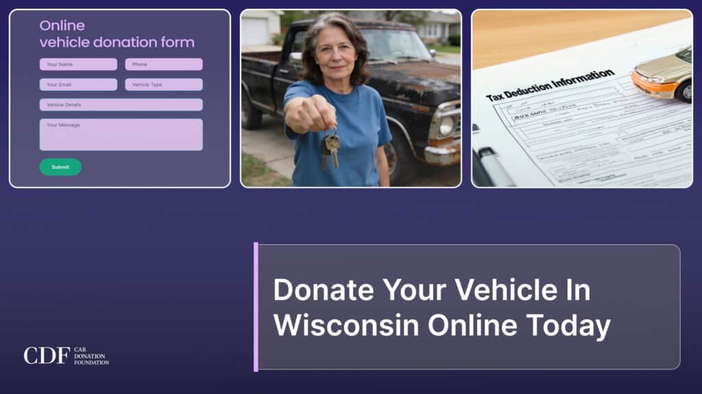 Donate Your Vehicle In Wisconsin Online Today