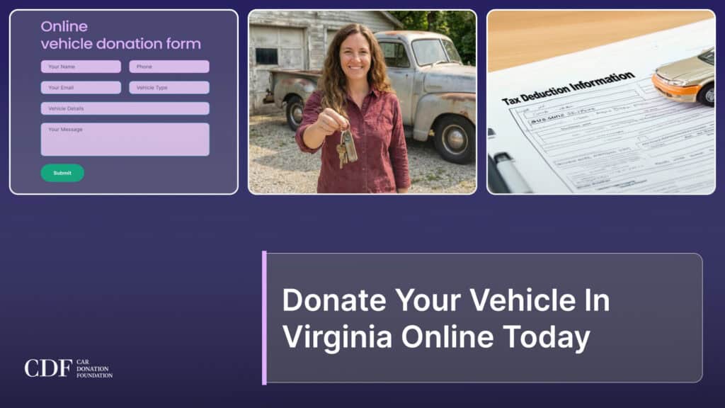 Donate Your Vehicle In Virginia Online Today